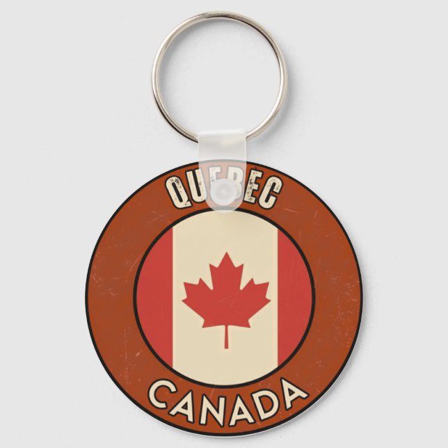 Province of Quebec Canada Keychain (Front)