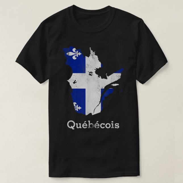 Province of Quebec  - Montreal French Quebecois T-Shirt (Design Front)