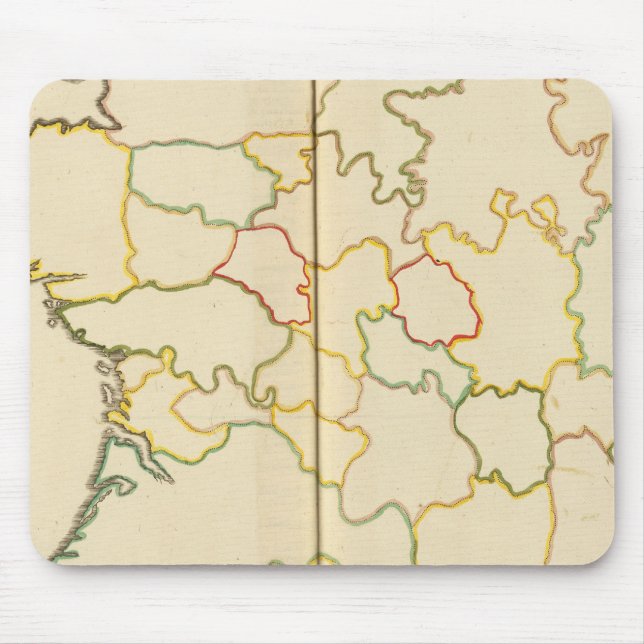 Provinces, France Outline Mouse Pad (Front)