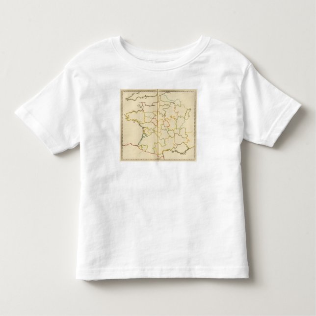 Provinces, France Outline Toddler T-shirt (Front)