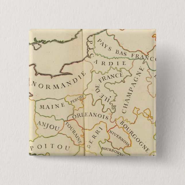 Provinces, France Pinback Button (Front)