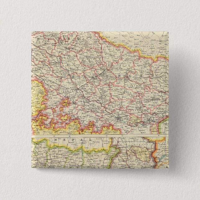 Provinces of the Lower Ganges Button (Front)