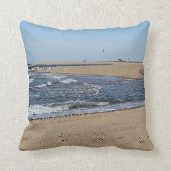 Provincetown Beach Throw Pillow by backyardwonders at Zazzle