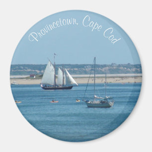 Provincetown Cape Cod Sailboat Ocean Photo Magnet