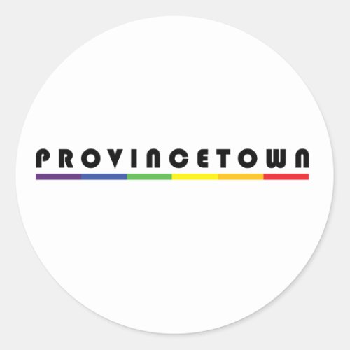 Provincetown Classic Round Sticker