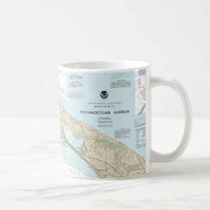 Provincetown Harbor Nautical Chart 13249 Coffee Mug
