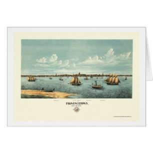 Provincetown, MA Panoramic Map - 1877 Cards