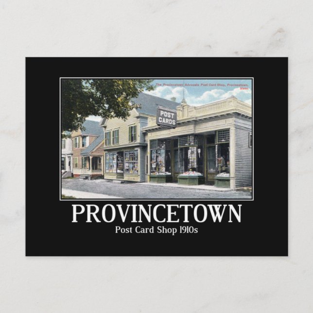 Provincetown MA Postcard Shop 1910s (Front)