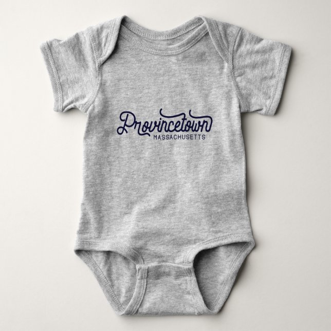 Provincetown Massachusetts Baby Bodysuit (Front)