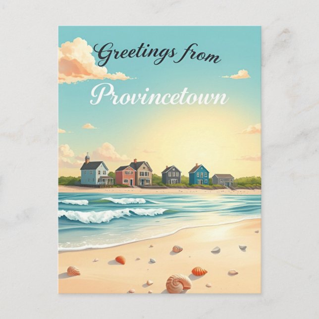 Provincetown, Massachusetts – Cape Cod Beaches Postcard (Front)