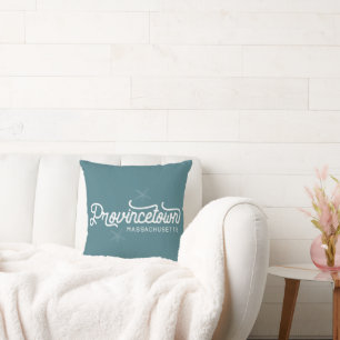 Provincetown Massachusetts Nautical Throw Pillow