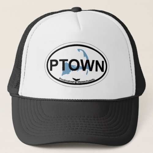 Provincetown Oval Design Trucker Hat
