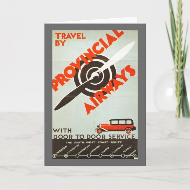 Provincial Airways Card (Front)