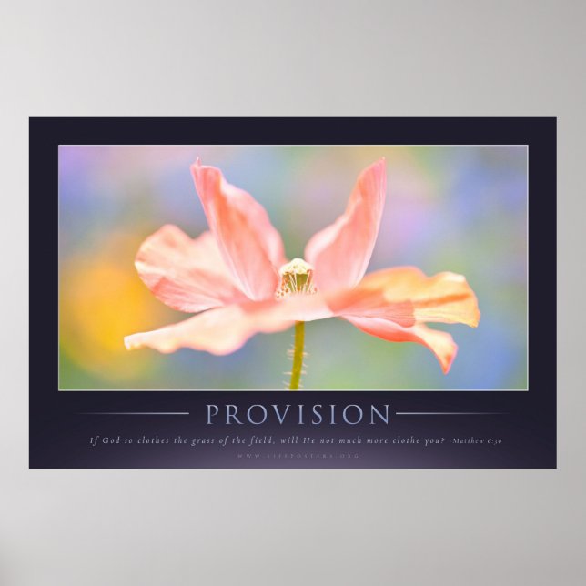 PROVISION - Christian Motivational Poster (Front)
