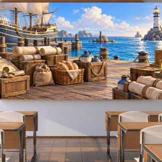 Provision for the Voyage Nautical Harbor Photo Banner