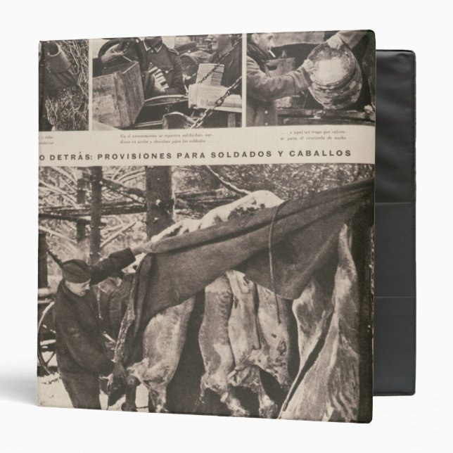 Provisions for soldiers & troops on Eastern Binder (Front/Inside)