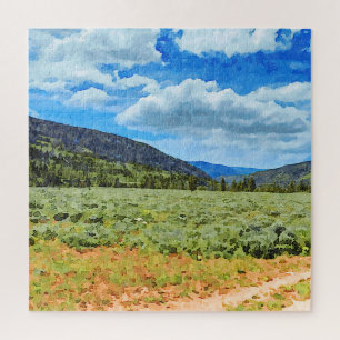 Provo River Valley in Uinta Mountains Jigsaw Puzzle