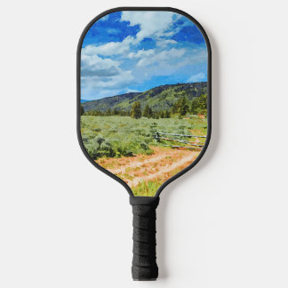 Provo River Valley in Uinta Mountains Pickleball Paddle