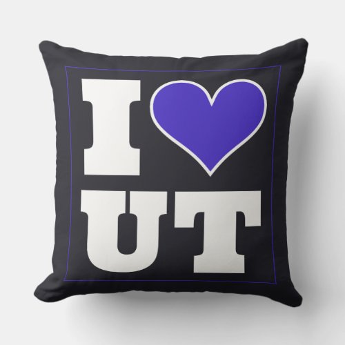 Provo UT Game Day School Pride Accent Throw Pillow