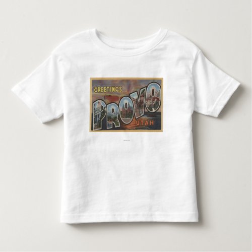 Provo UtahLarge Letter ScenesProvo UT 2 Toddler T_shirt