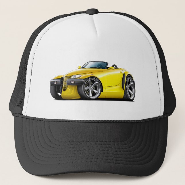 Prowler Yellow Car Trucker Hat (Front)