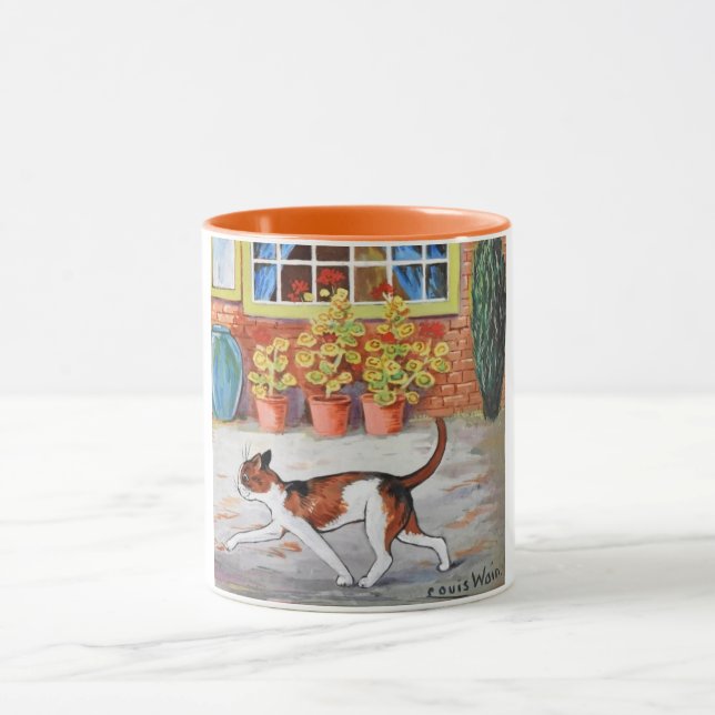 Prowling Cat, Louis Wain Mug (Center)