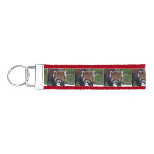 Prowling Red Panda Wrist Keychain