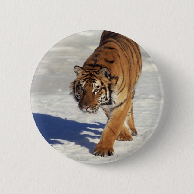 Prowling Tiger Button (Front)