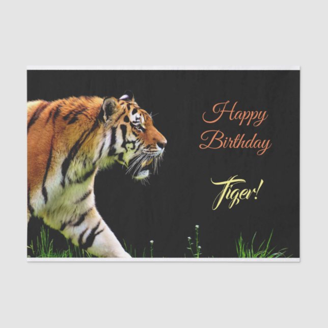 Prowling Tiger Tissue Paper (Front)
