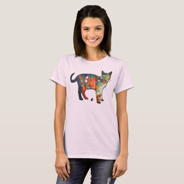 Proxima Space In Cat T-shirt (Front Full)