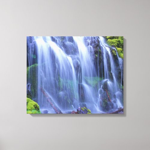 Proxy Falls in Oregons Central Cascade Mountains Canvas Print
