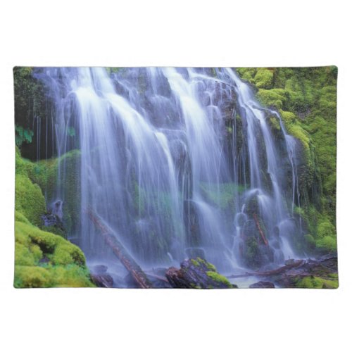 Proxy Falls in Oregons Central Cascade Mountains Cloth Placemat
