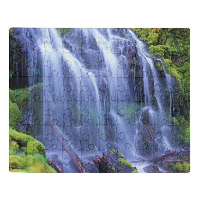Proxy Falls in Oregon's Central Cascade Mountains Jigsaw Puzzle (Puzzle Horizontal)