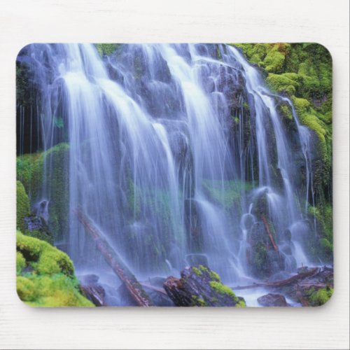 Proxy Falls in Oregons Central Cascade Mountains Mouse Pad