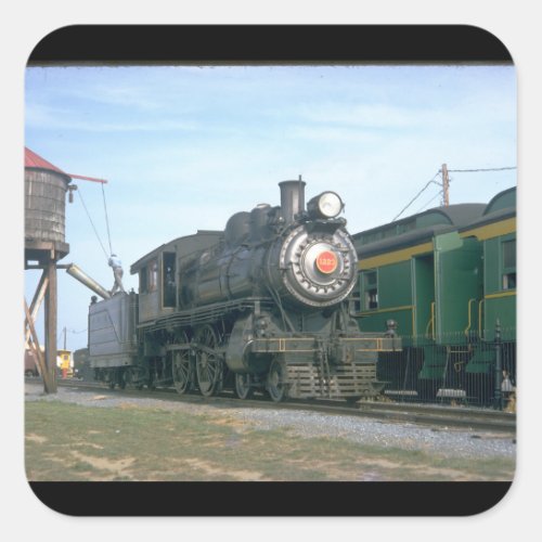 PRR 4_4_0 class D16sb 1223 1966_Trains Square Sticker