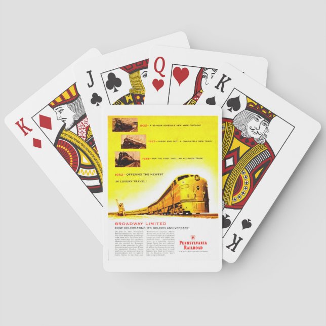 PRR Broadway Limited 50th anniversary     Poker Cards (Back)