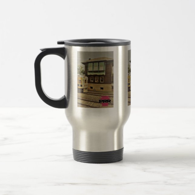 PRR Cork signal Tower Travel Mug (Left)