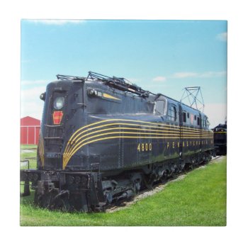Prr Gg1 4800 Front View  Ceramic Tile by stanrail at Zazzle