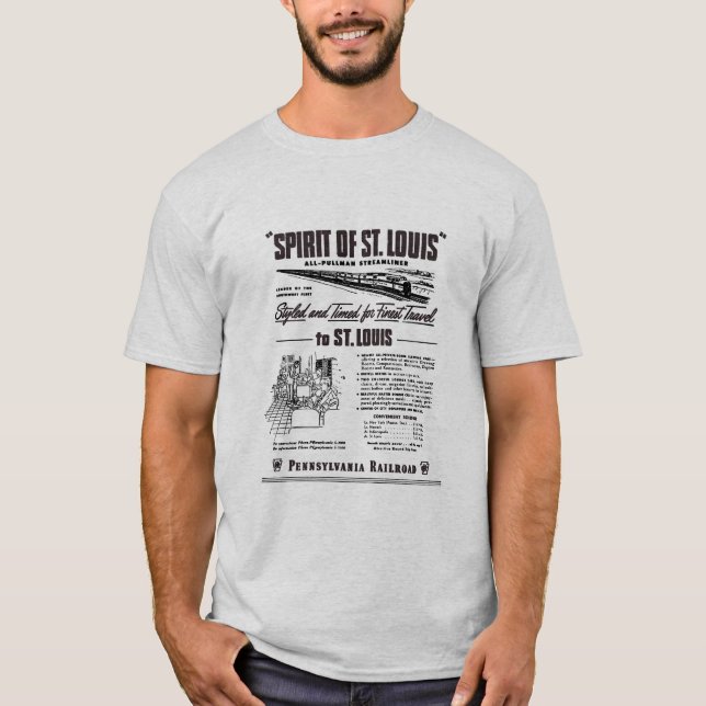 PRR Streamliner Spirit of St. Louis T-Shirt (Front)