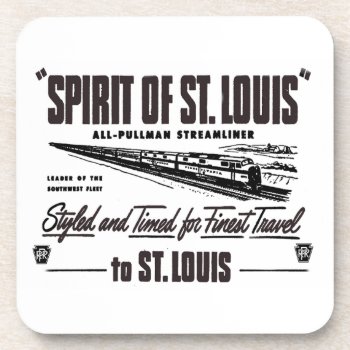 Prr The Spirit Of St. Louis Passenger Train  Beverage Coaster by stanrail at Zazzle