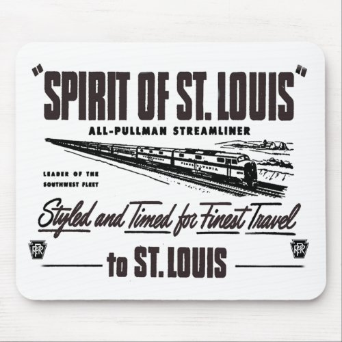 PRR The Spirit of St Louis Passenger Train Mouse Pad