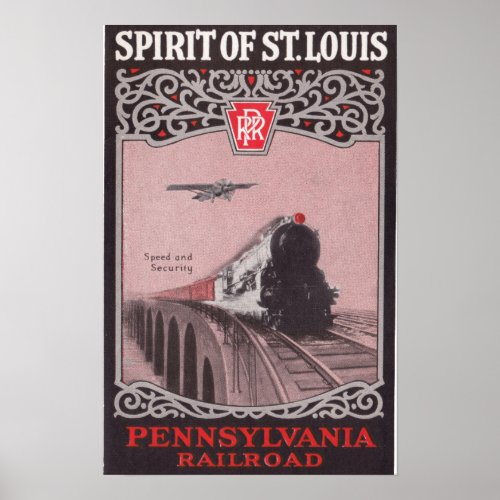 PRR Train Spirit of St Louis Poster