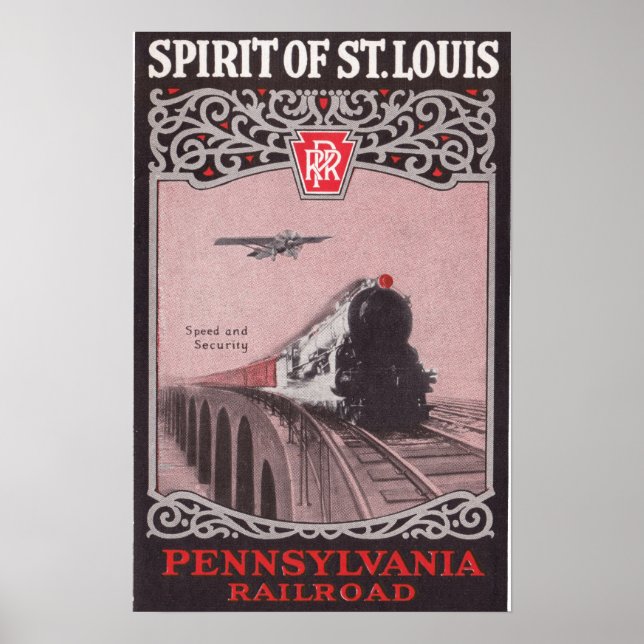 PRR Train Spirit of St. Louis Poster (Front)