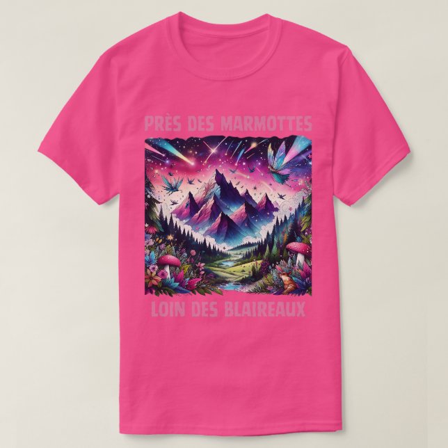 Prs des marmottes loin des blaireau Citation Fort  T-Shirt (Design Front)