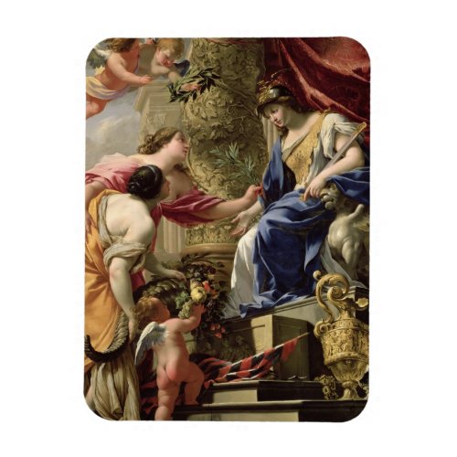 Prudence Leading Peace and Abundance c1645 oil Magnet