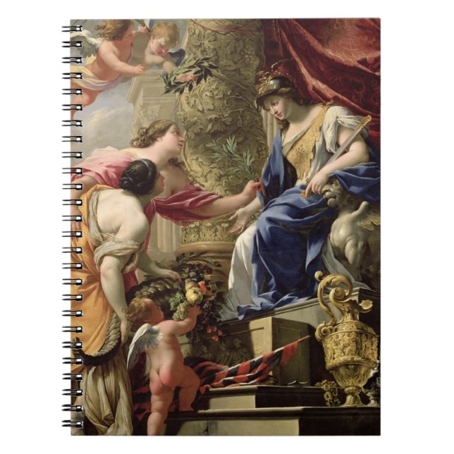 Prudence Leading Peace and Abundance, c.1645 (oil Notebook (Front)
