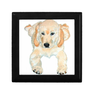 Prudence the English Retriever Pup Jewelry Box