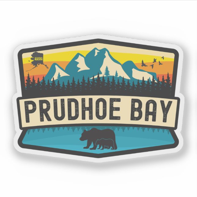 Prudhoe Bay, Alaska Sticker (Front)