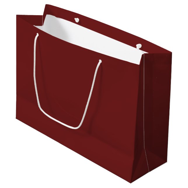 Prune-Colored Large Gift Bag (Front Angled)