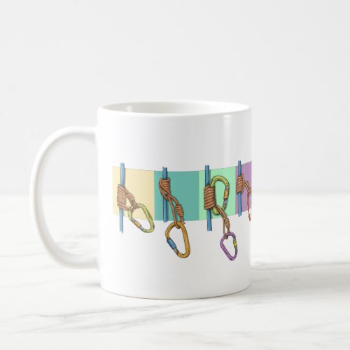 Prusik knots friction hitches coffee mug